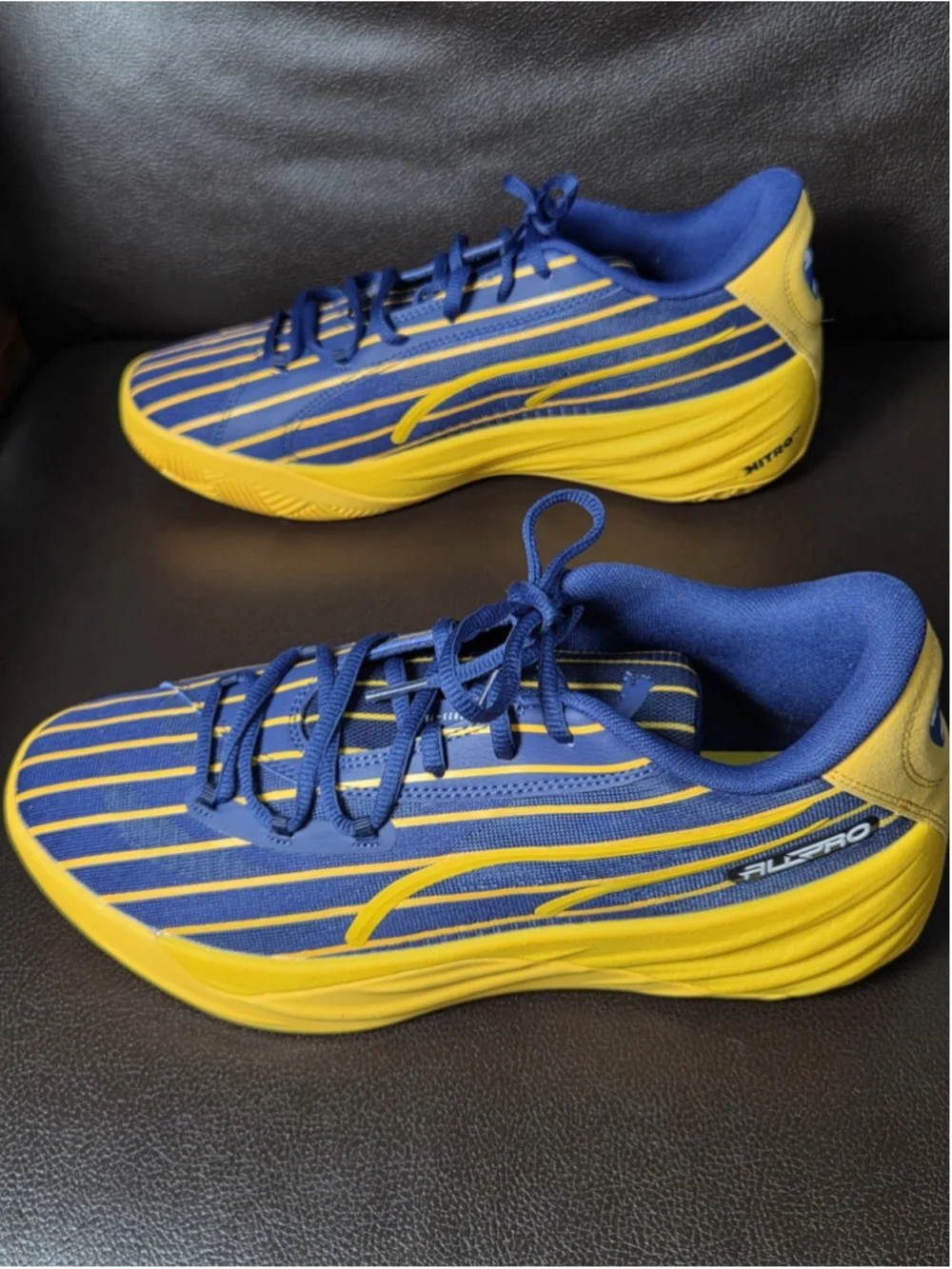 Puma All-Pro Nitro Scoot Henderson Basketball Shoes Men’s Size 9.5 Blue Yellow